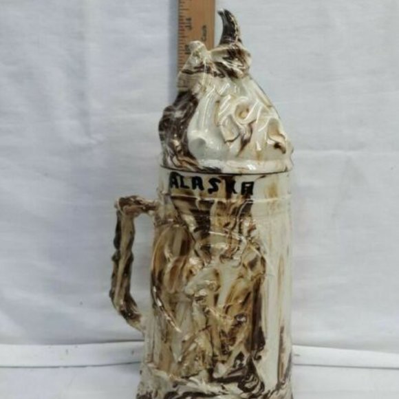 #ZX4 dragon gods Mug beer stein folk art sculpture